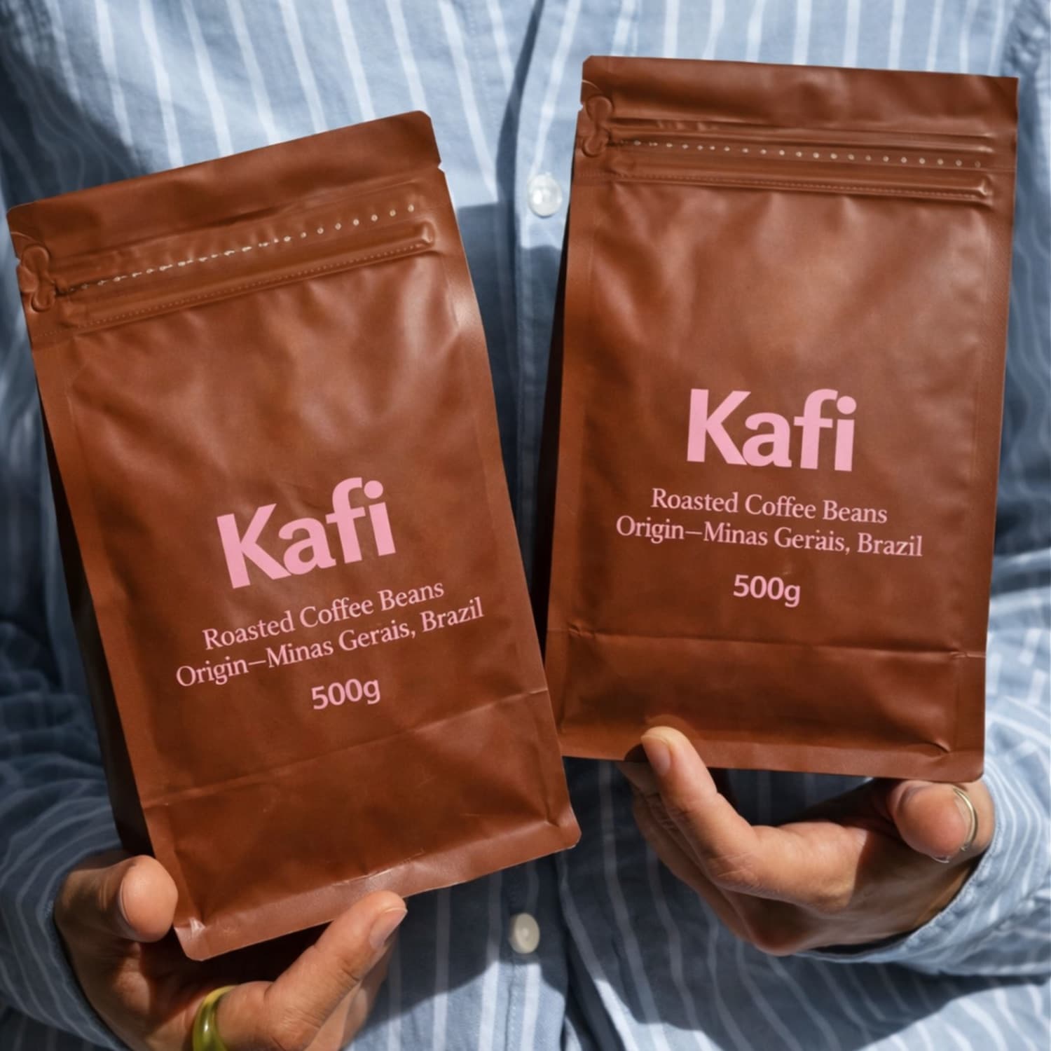 Bags — roasted beans, Brazil origin